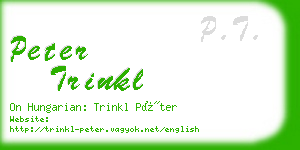 peter trinkl business card